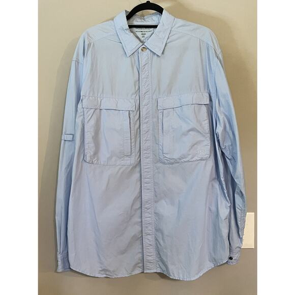 Exofficio Fishing Shirt Insect‎ Shield Button Down Hiking Long Sleeve Vented L - Picture 1 of 11